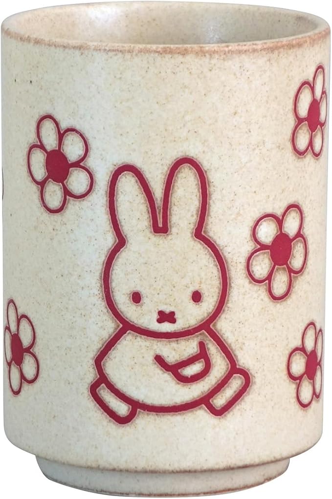 Miffy Floral Tea Cup in Beige -Japanese Porcelain (400 ml)