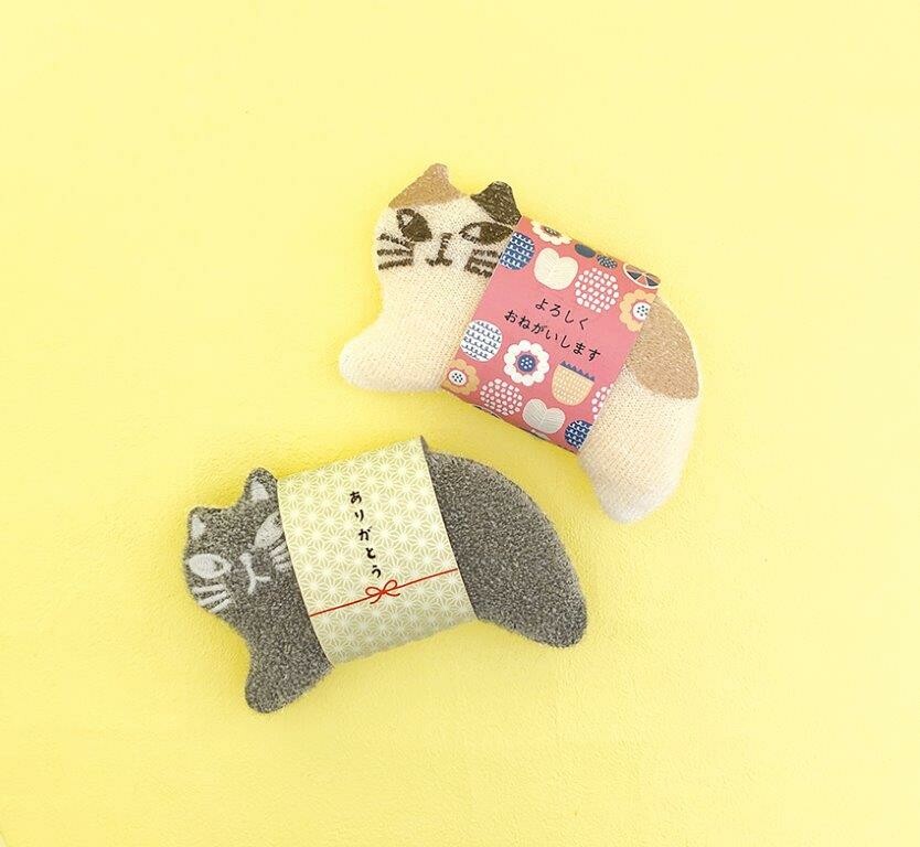Cat Kitchen Sponge, Cute Japanese Cat Dishwashomg Sponge