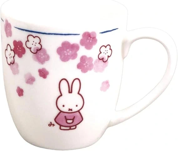Miffy Flower Porcelain Mug (Cute Floral Japanese Character Mug)