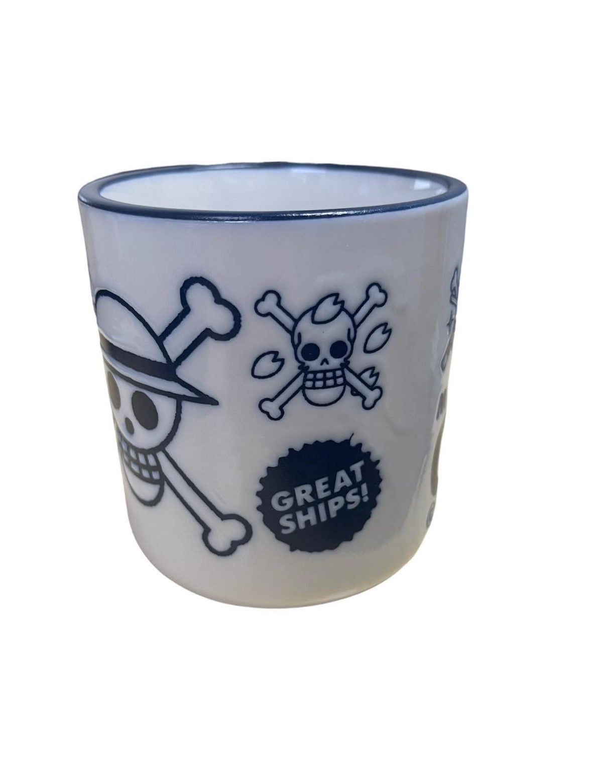 Anime One Piece Pirate Flag - Sushi Tea Cup in Blue