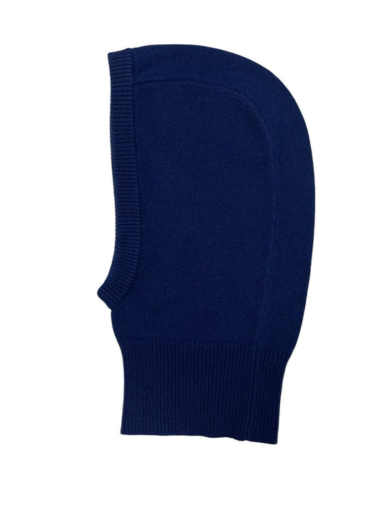 Navy Wool Cashmere Blend Hood