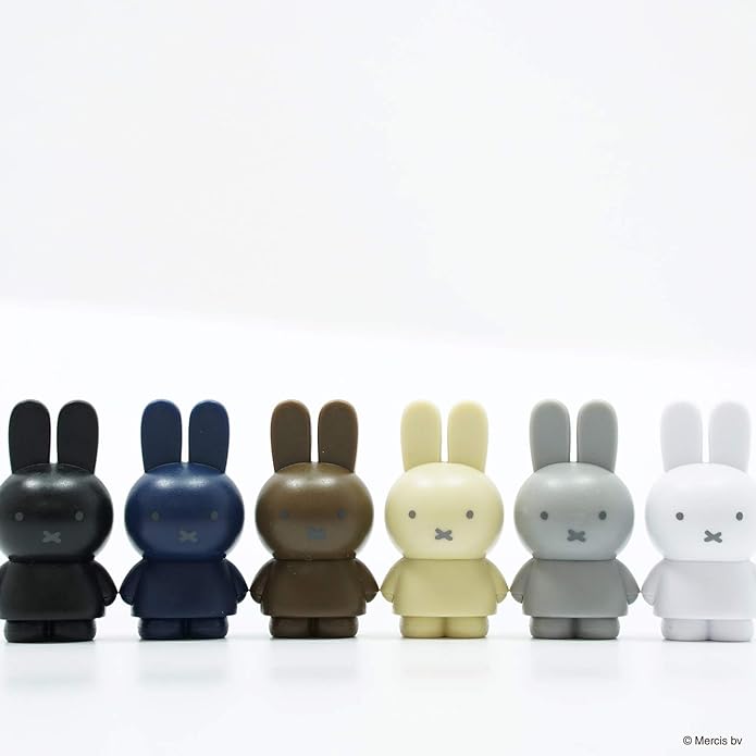 Set of Solid Colored Miniature Miffy Figurines 4.5cm, for age 7+