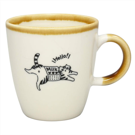 Japanese Cat Mug, Japanese Porcelain Tableware