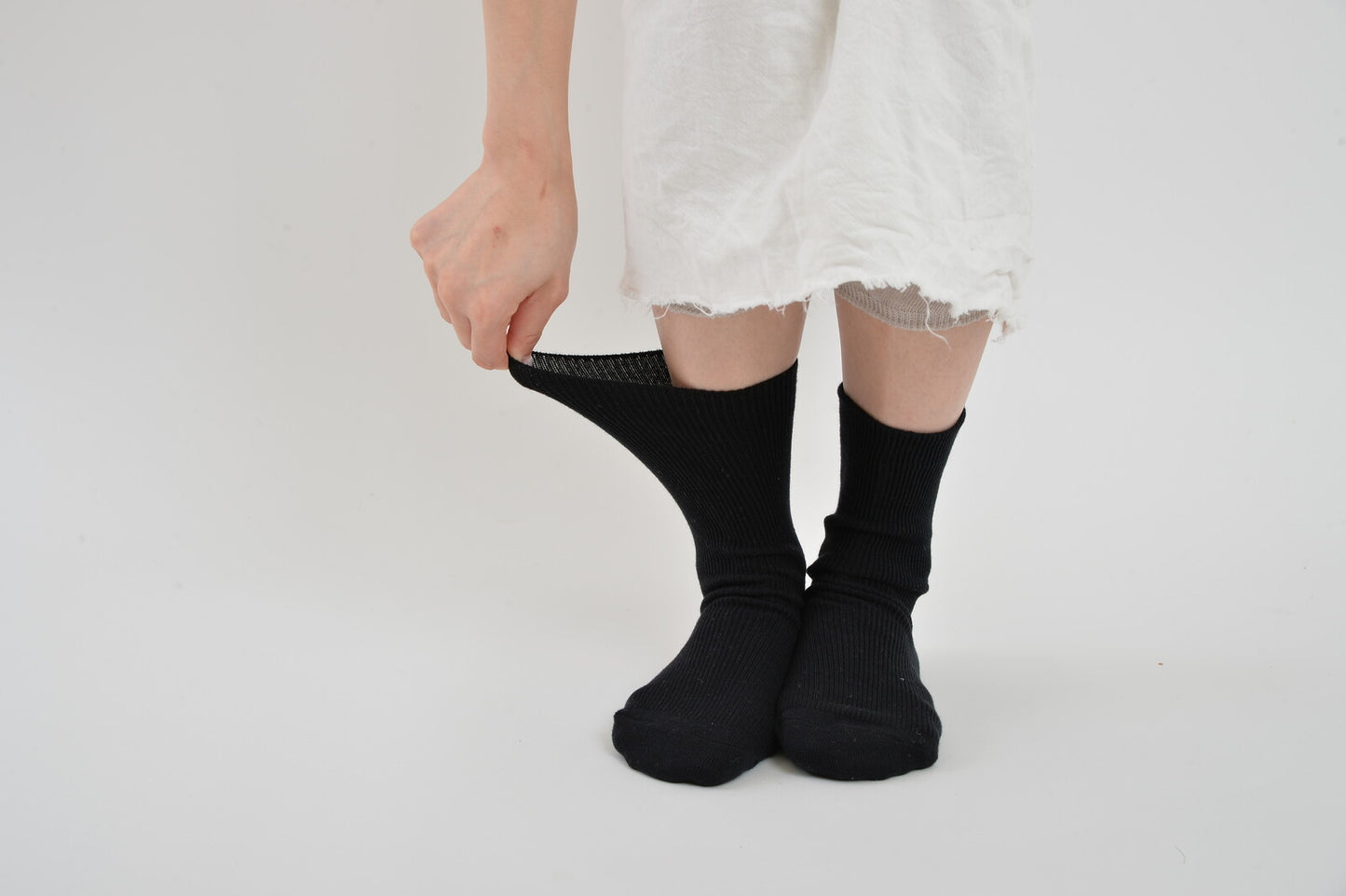 Japanese Ribbed Crew Socks