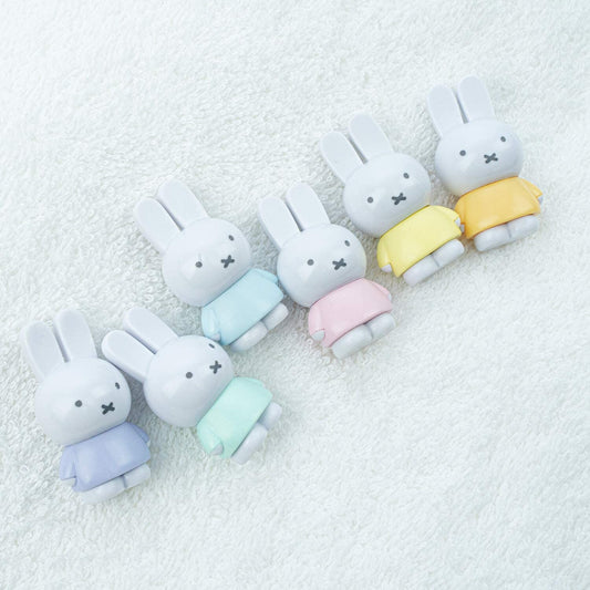 Set of Pastel Colored Miniature Miffy Figurines 4.5cm, for age 7+