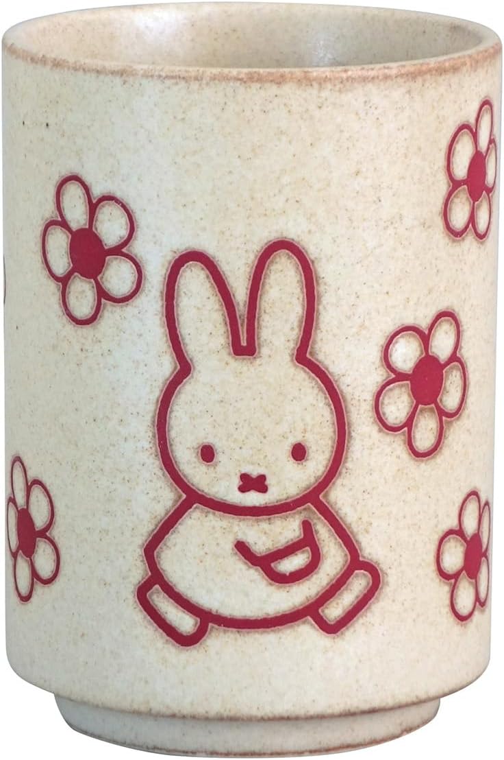 Miffy Floral Tea Cup in Beige -Japanese Porcelain (270ml)
