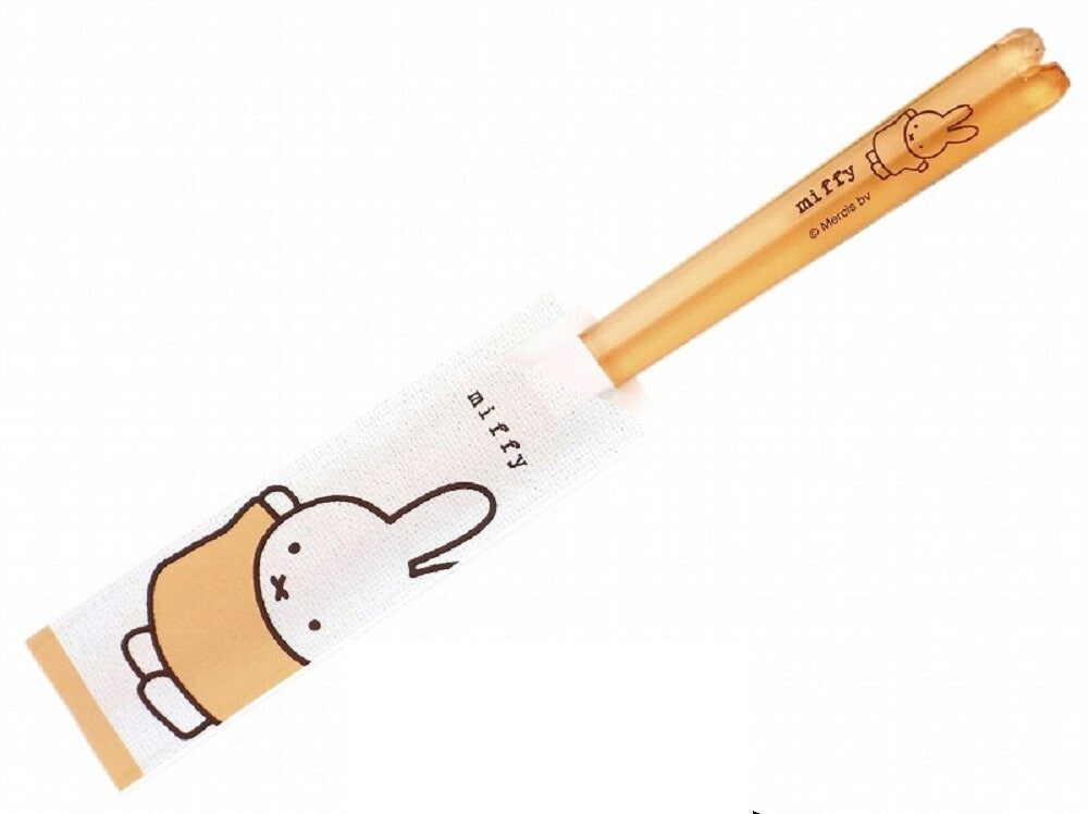 Miffy Clear Orange Chopticks (Made in Japan)