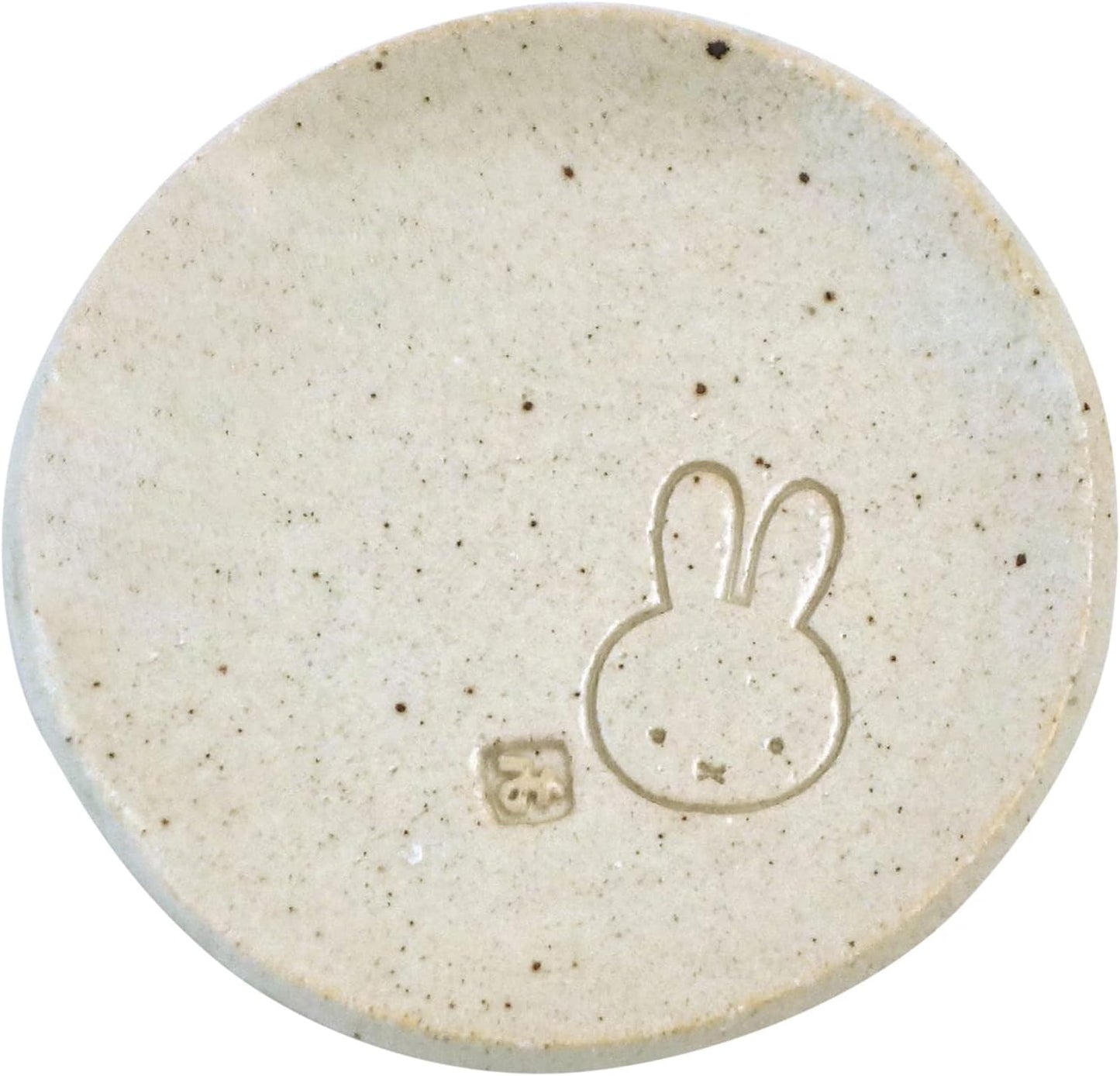Miffy Mino Ware Small Plate, Tatara in White Clay