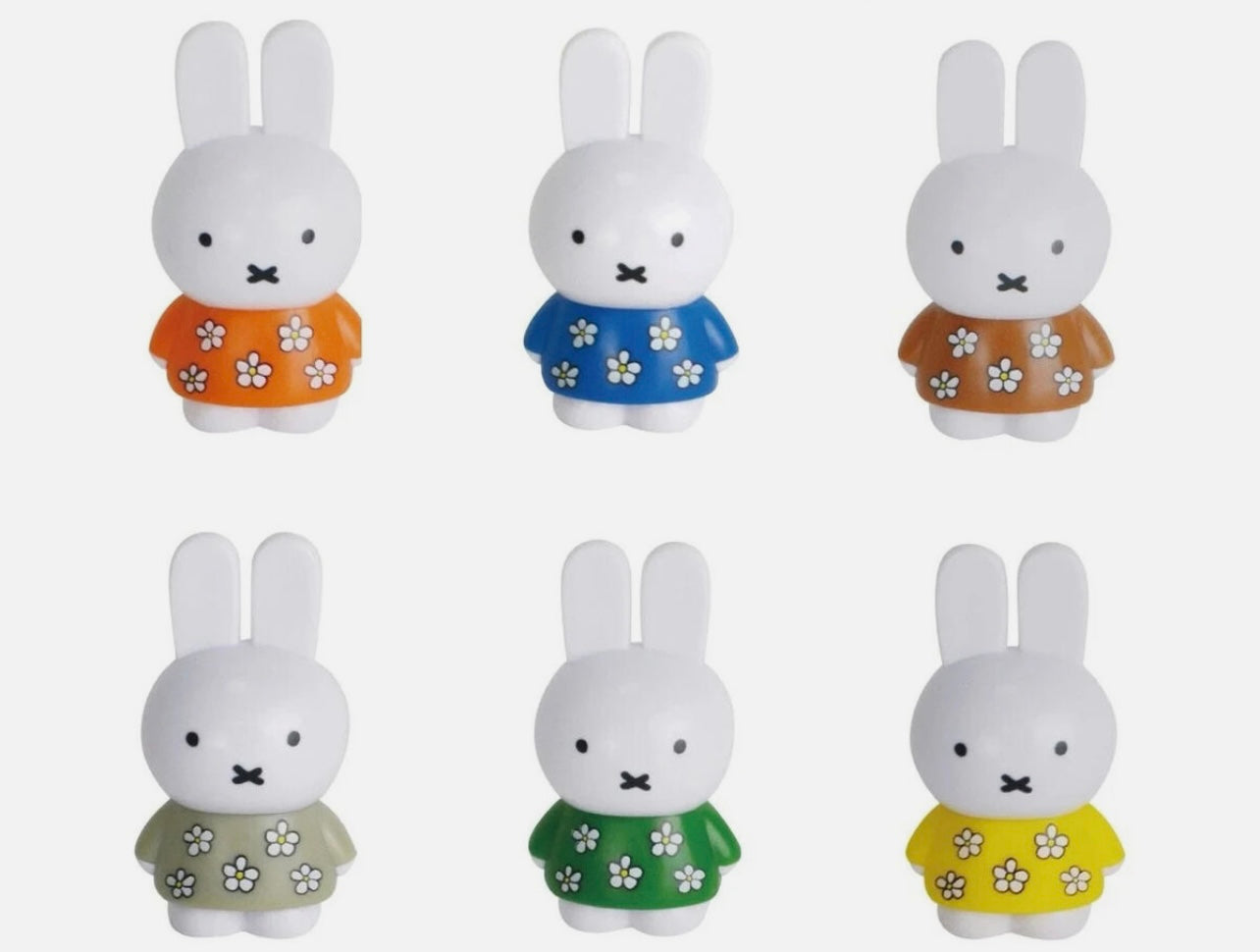 Set of Flower Floral Miniature Miffy Figurines 4.5cm, for aged 7+ year old